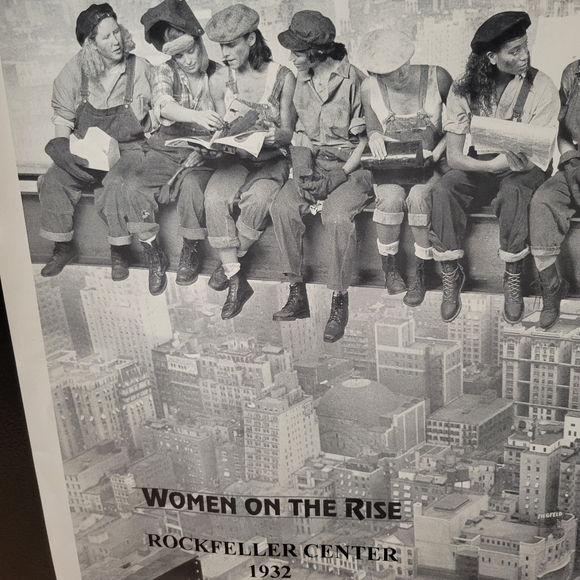 Unique Women's Version of Photo Lunch Atop A Skyscraper -Rockefeller Center - Picture 3 of 3